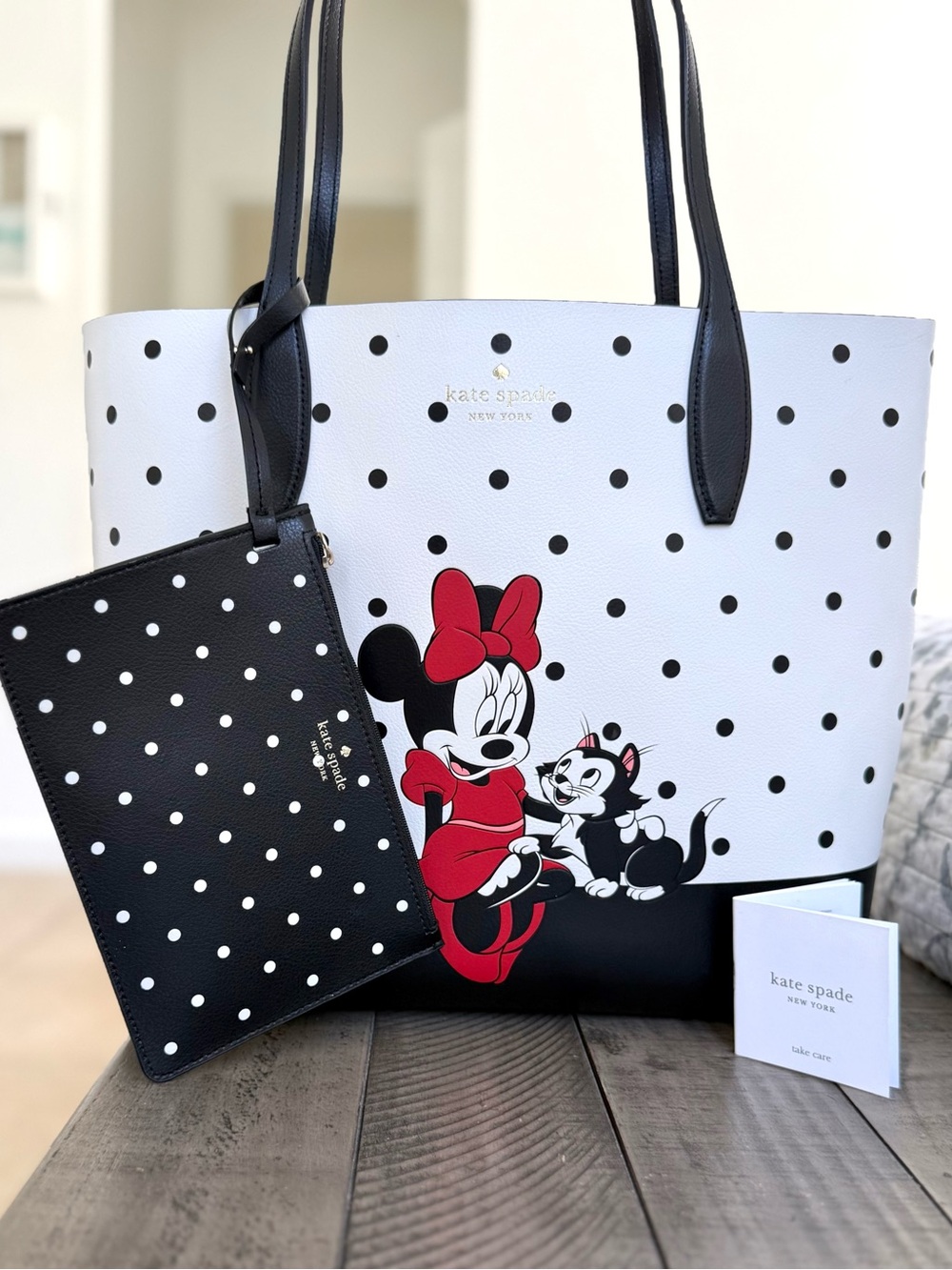 Kate Spade Disney X Minnie Mouse Reversible Tote Bag